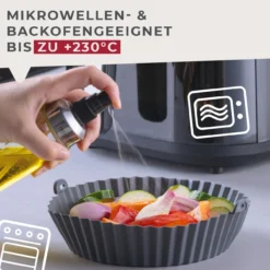 Silikonform für Heißluftfritteuse rund, Ø15cm