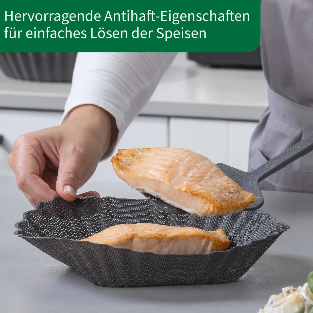 Silikonform für Heißluftfritteuse München, antihaft, 21x21cm