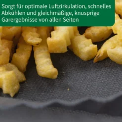 Silikonform für Heißluftfritteuse, antihaft, 28,5×28,5cm