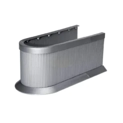 Siphonabdeckung, zuschneidbar in Höhe und Länge, silber