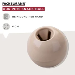 Snack-Ball Our Pets beige, klein