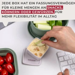 Snack Box Be The Move, eckig, 7x7cm, 3 Stk.