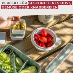 Snack Box Be The Move, faltbar, rund, Ø13cm, weiß