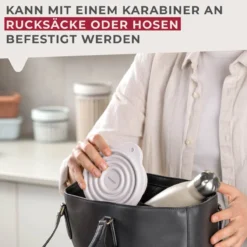 Snack Box Be The Move, faltbar, rund, Ø13cm, weiß