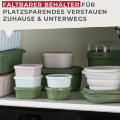 Snack Box Be The Move, faltbar, rund, Ø13cm, weiß