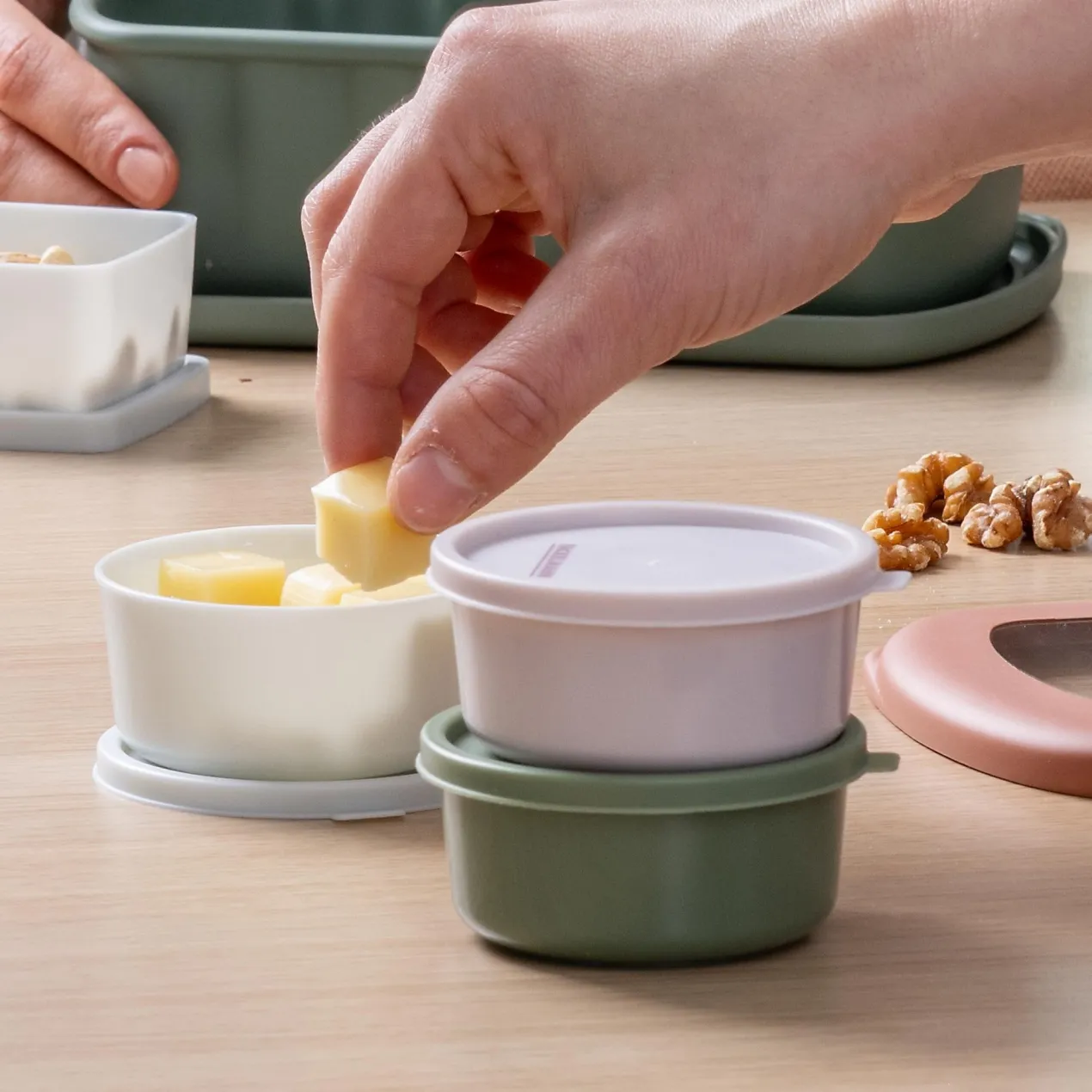 Snack Box Be The Move, rund, Ø8cm, 3 Stk.