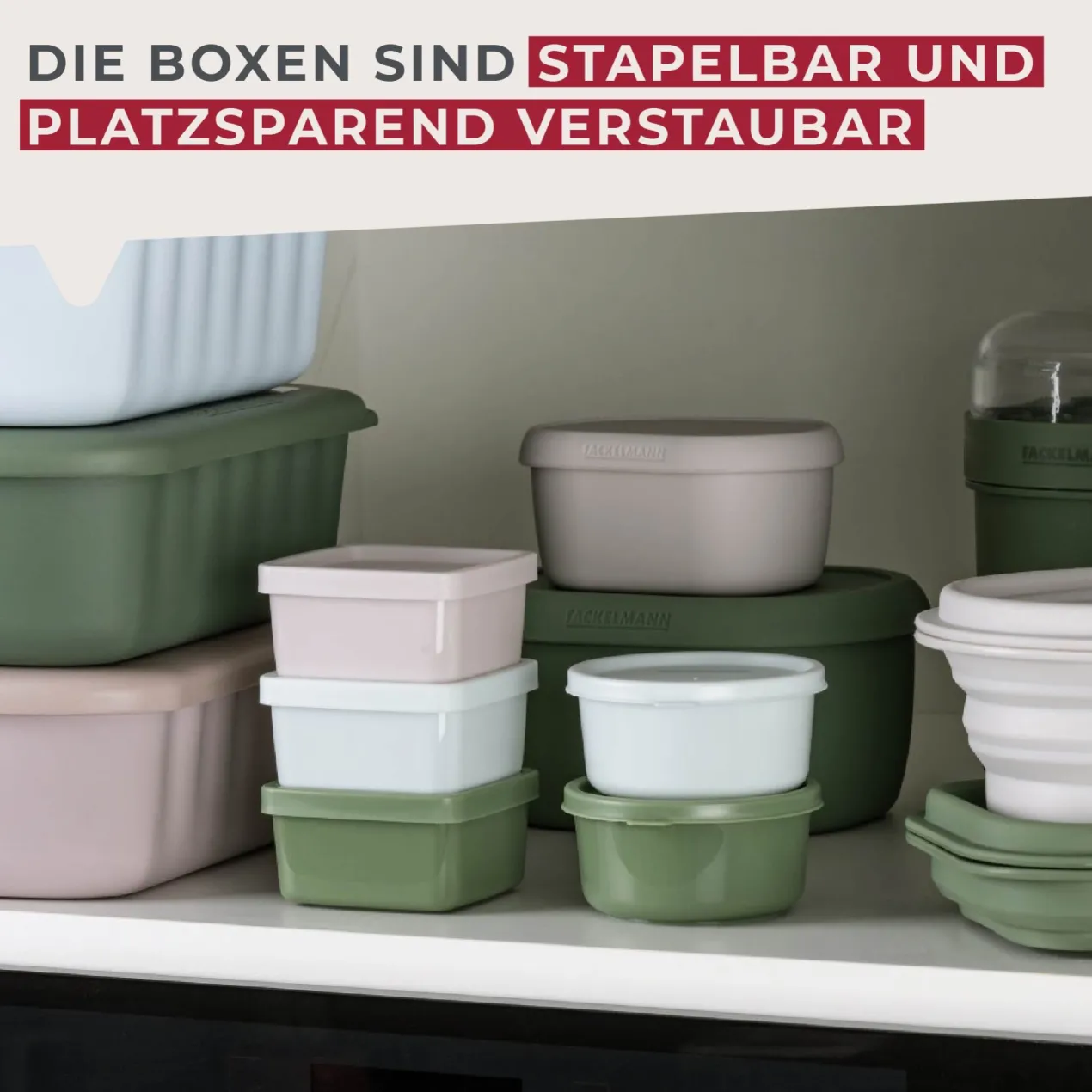 Snack Box Be The Move, rund, Ø8cm, 3 Stk.