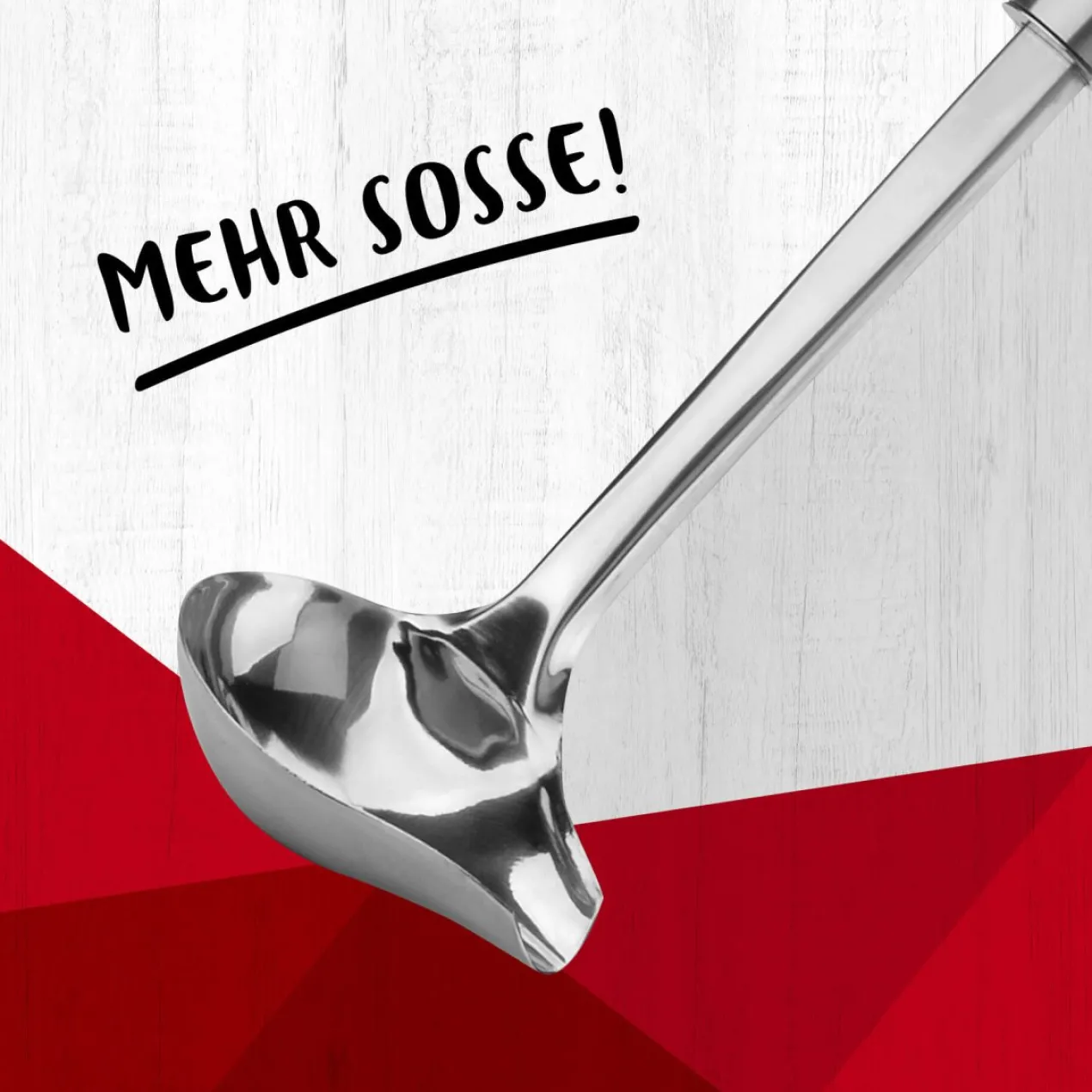 Soßenlöffel Ovalgriff, 29cm