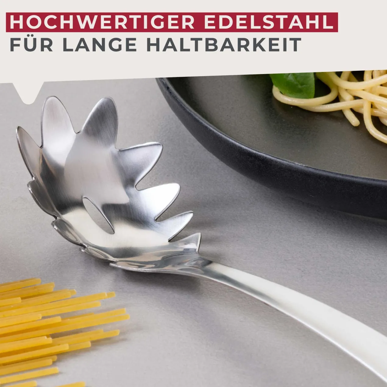 Spaghettilöffel Essential, Edelstahl