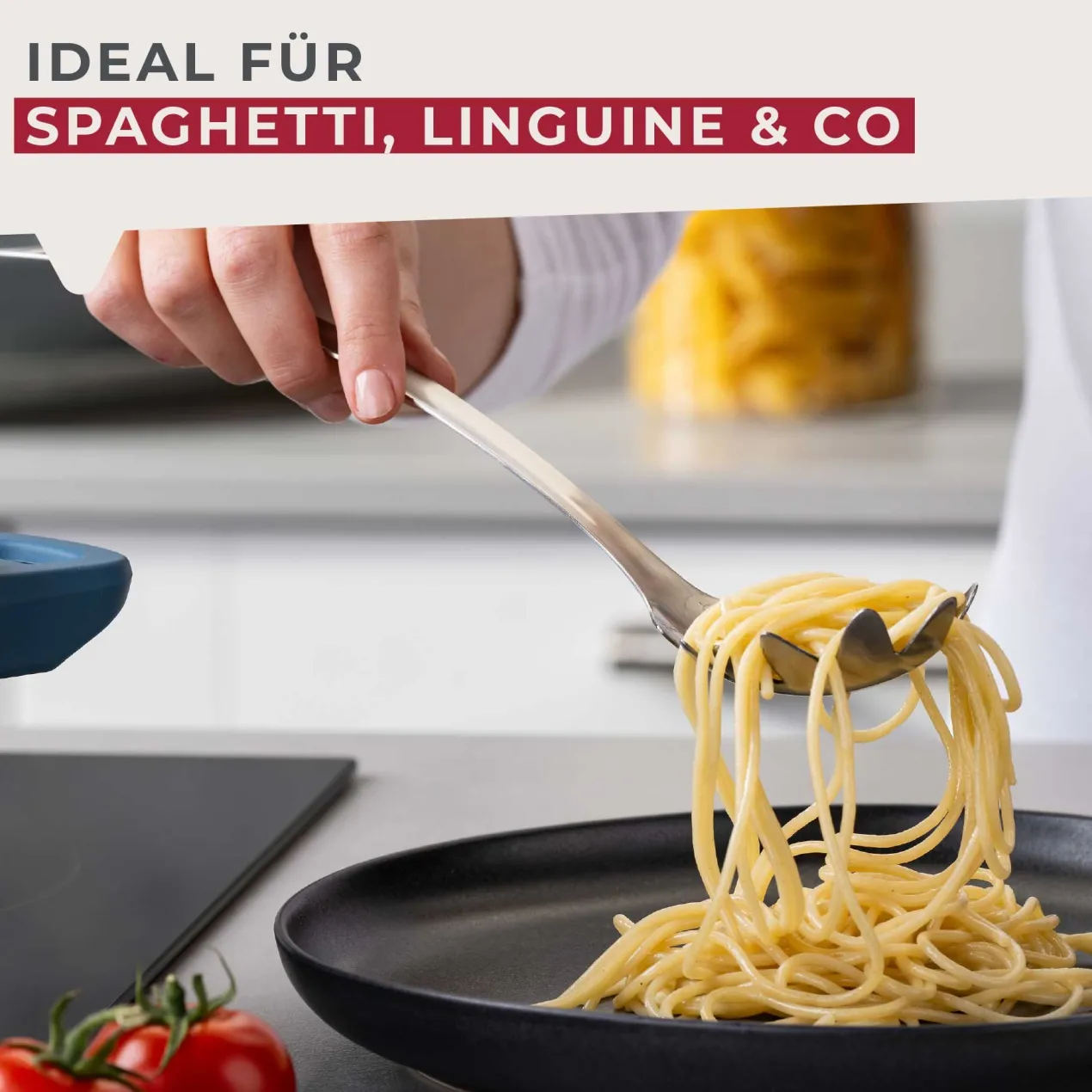 Spaghettilöffel Essential, Edelstahl