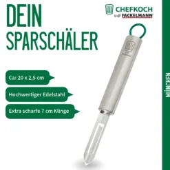 Sparschäler München, 20cm, Edelstahl
