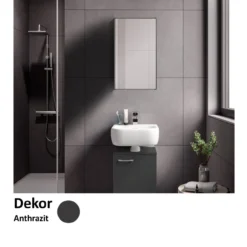Spiegelschrank Easy, 40cm, Anthrazit
