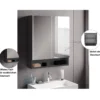 Spiegelschrank Easy, 60cm, Anthrazit