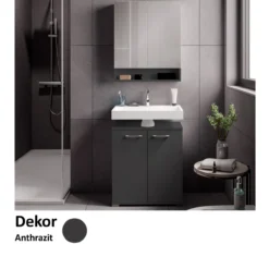 Spiegelschrank Easy, 60cm, Anthrazit