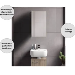 Spiegelschrank Easy, 40cm, Eiche