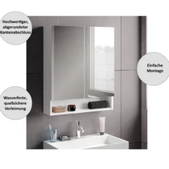 Spiegelschrank Easy, 60cm, weiß