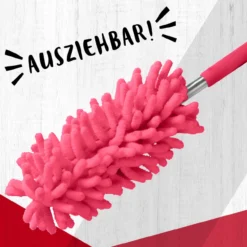 Staubwedel pink, ausziehbar