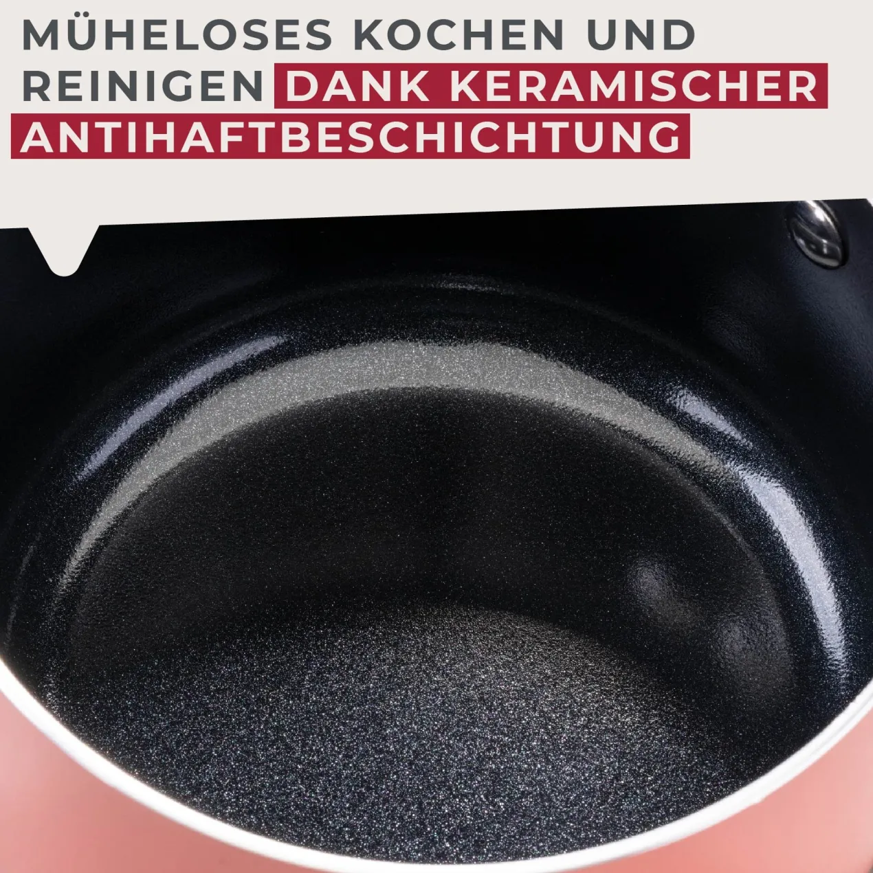 Stielkasserolle Mini Cooking, rosa, Ø14cm
