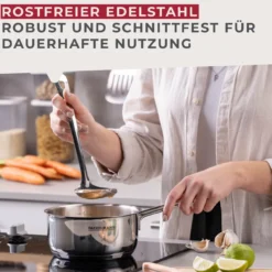 Stielkasserolle mit Deckel Lara, Ø16cm, Edelstahl