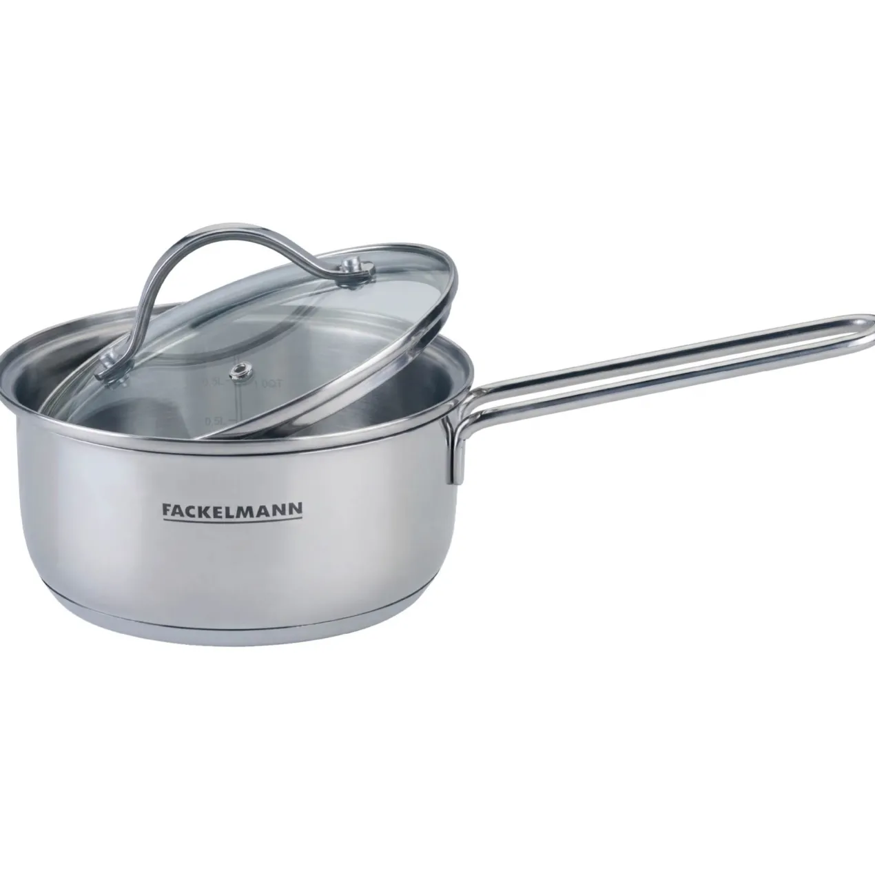 Stielkasserolle mit Deckel Lara, Ø16cm, Edelstahl