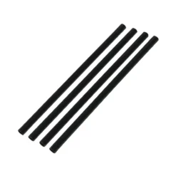 Strohhalm, 15cm, Mehrweg, 50 Stk., Kunststoff, schwarz