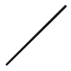 Strohhalm, 23cm, Mehrweg, 50 Stk., Kunststoff, schwarz