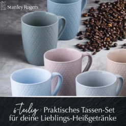 Tassen bunt, 340ml, 6er Set