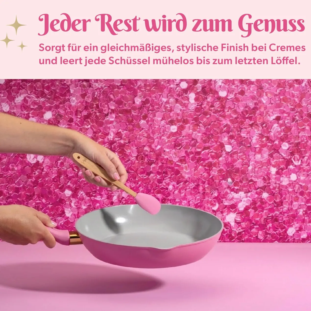 Teigschaber mini, 20cm, pink