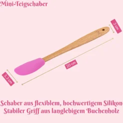 Teigschaber mini, 20cm, pink