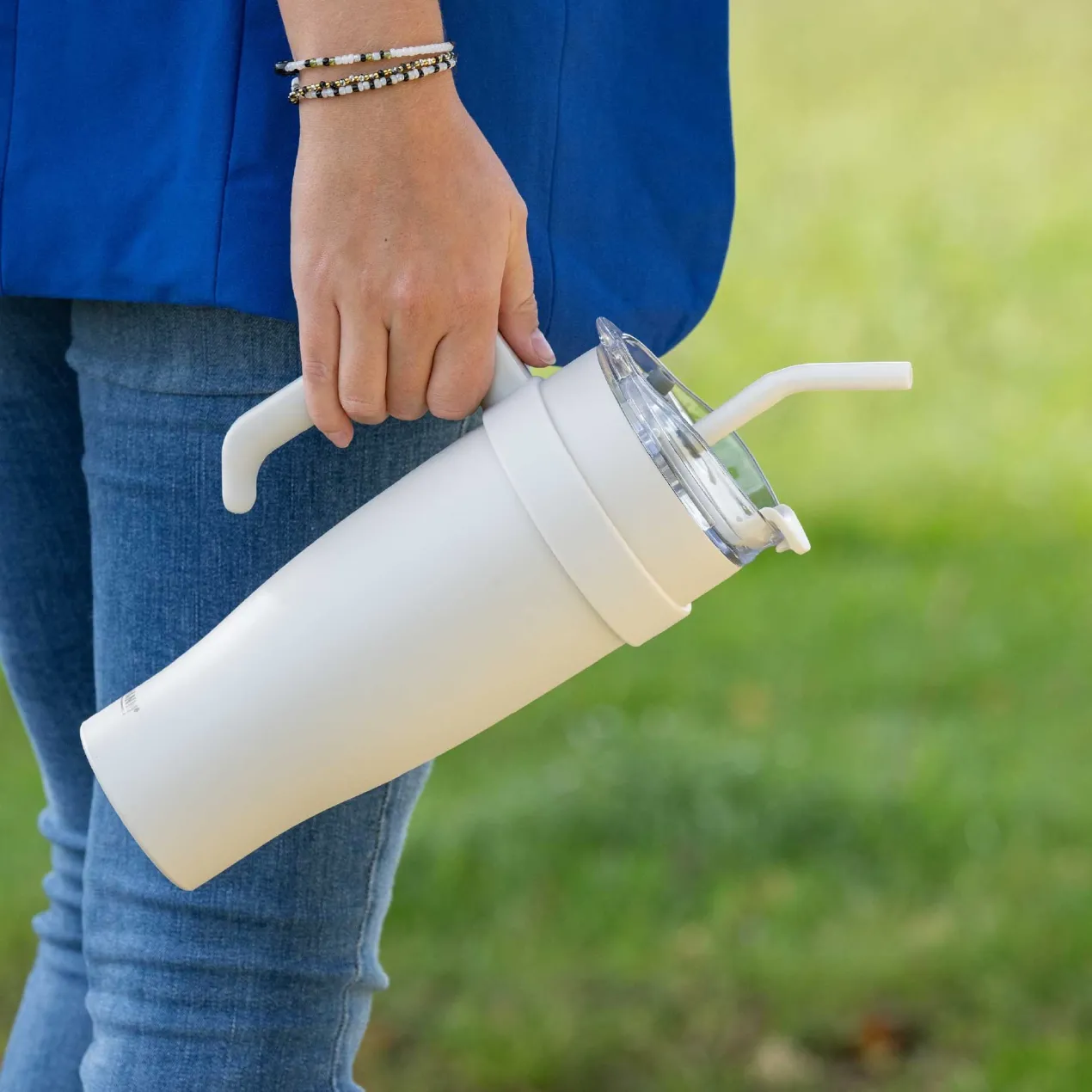 Thermotrinkbecher Beige, 1,2 L