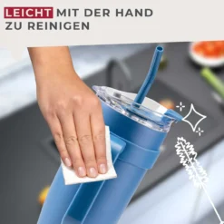 Thermotrinkbecher Blau, 1,2 L