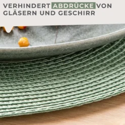 Tischset Balance, grün, Ø38cm, 2 Stück