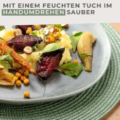 Tischset Balance, grün, Ø38cm, 2 Stück