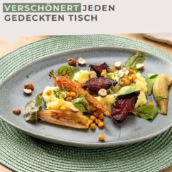 Tischset Balance, grün, Ø38cm, 2 Stück