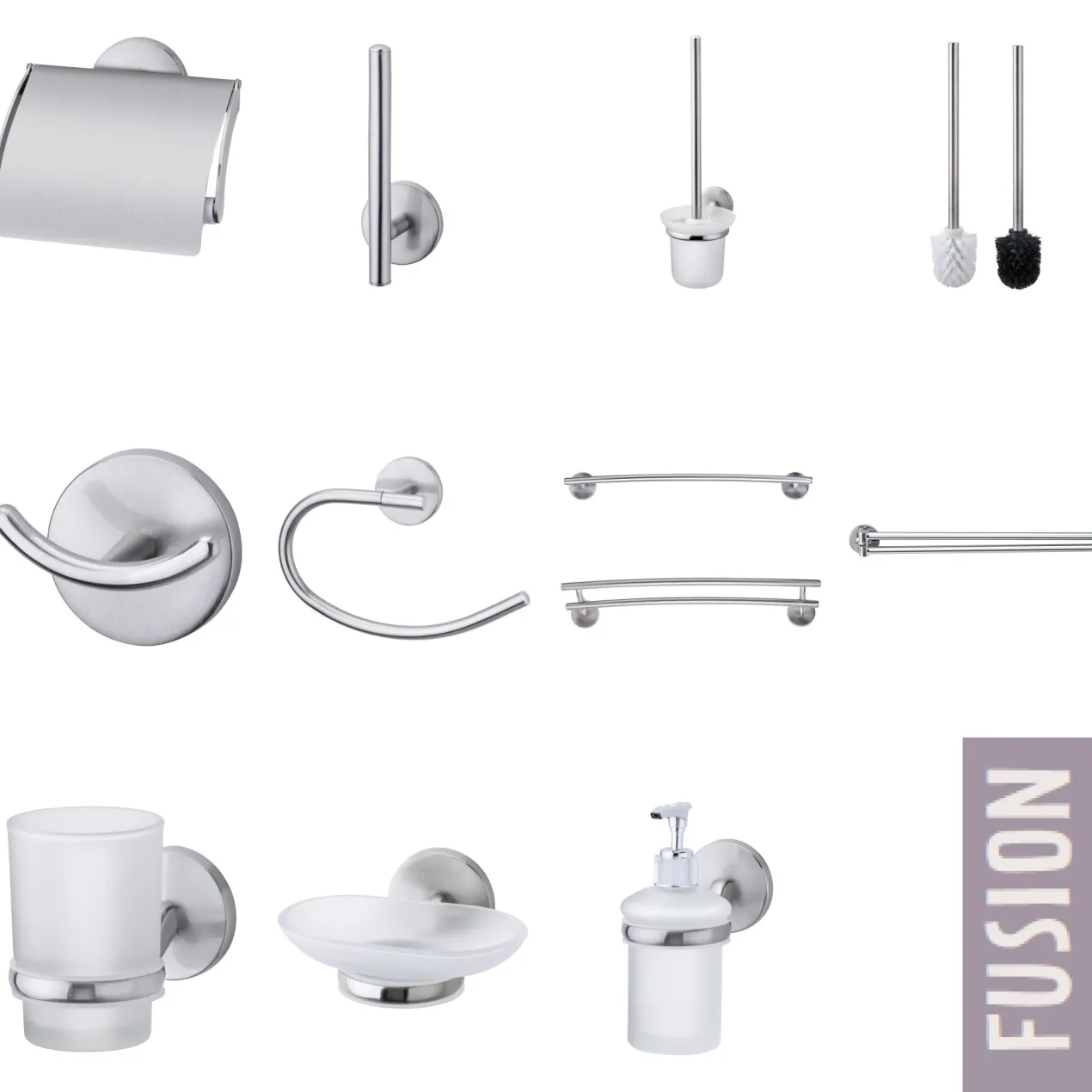 Toilettenpapierhalter Fusion Edelstahloptik