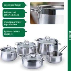 Topfset Leipzig, 9-teilig