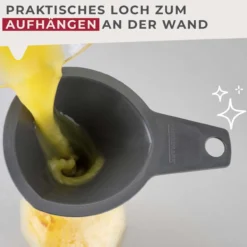 Trichterset, stapelbar, grau, 3-tlg.