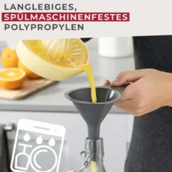 Trichterset, stapelbar, grau, 3-tlg.