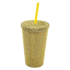 Trinkbecher Gold, Strass, 500ml