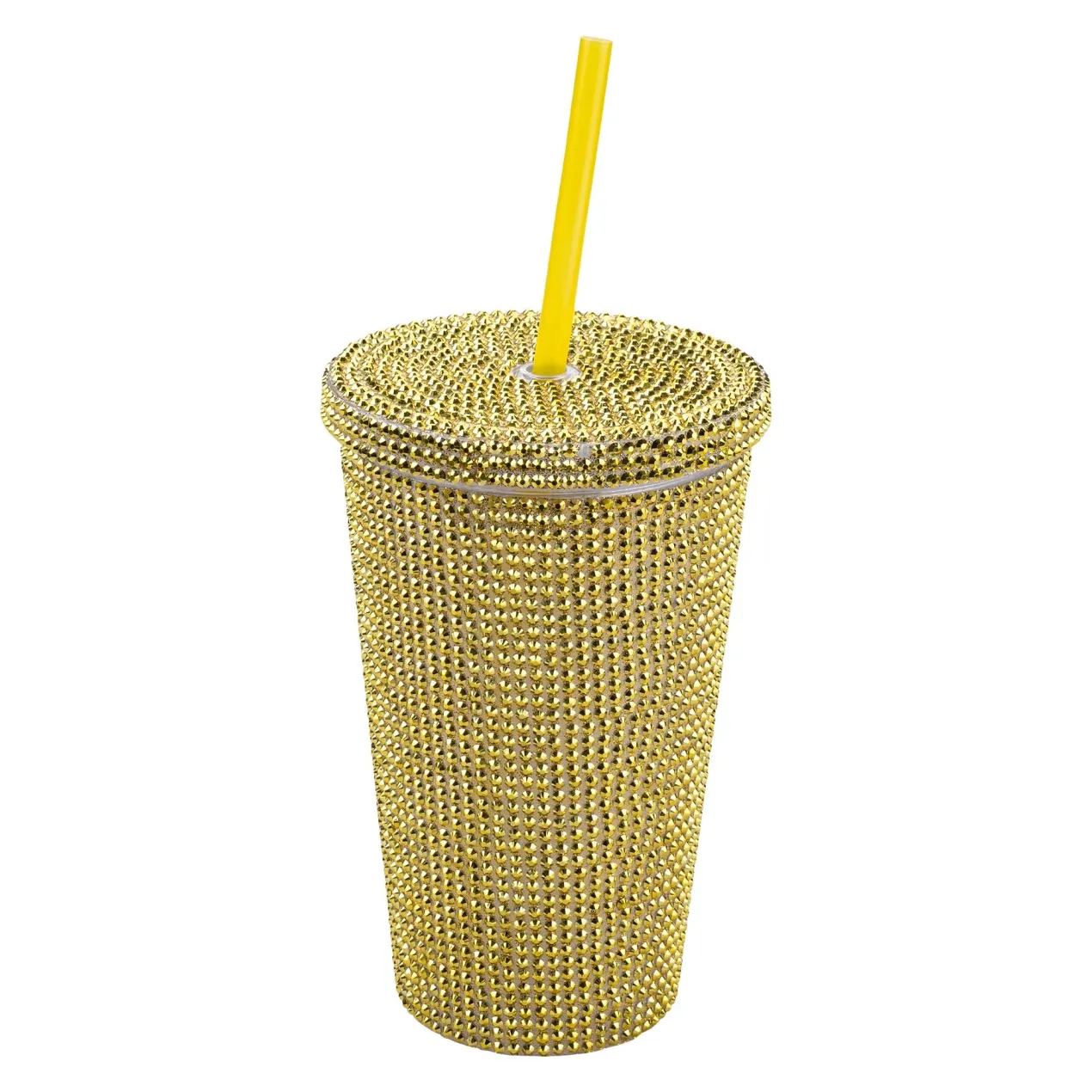 Trinkbecher Gold, Strass, 500ml