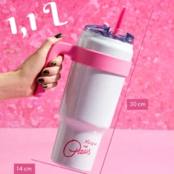 Trinkbecher Weiß, 1 L
