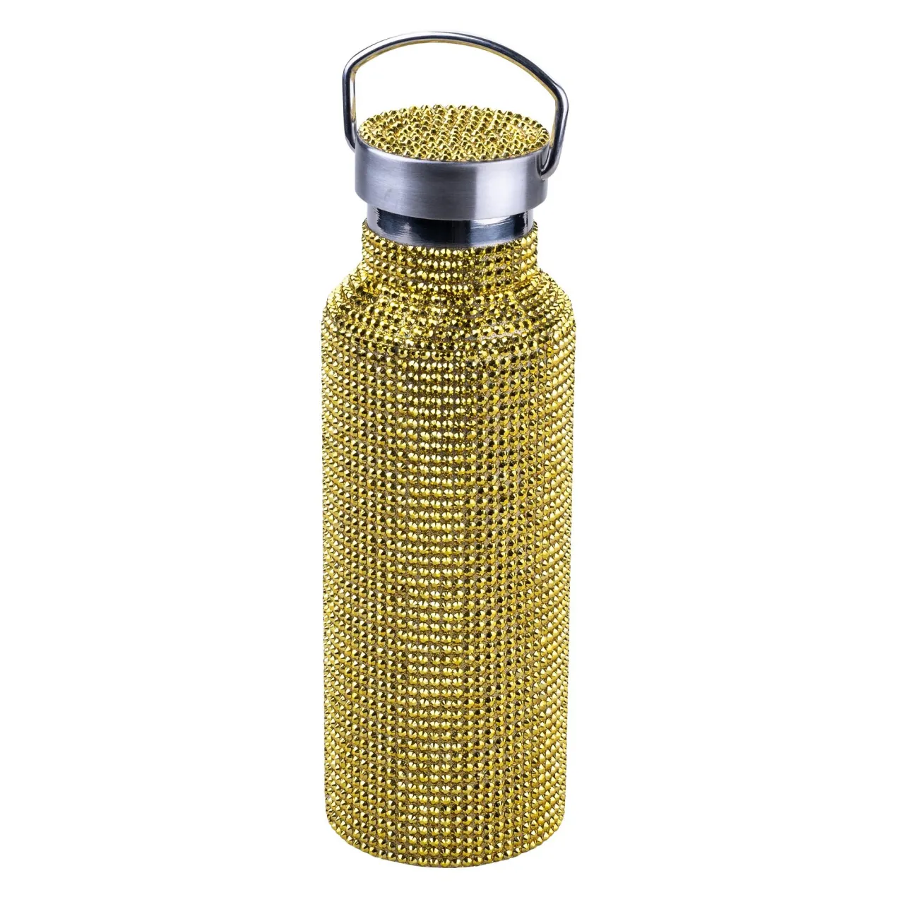 Trinkflasche Gold, Strass, 500ml