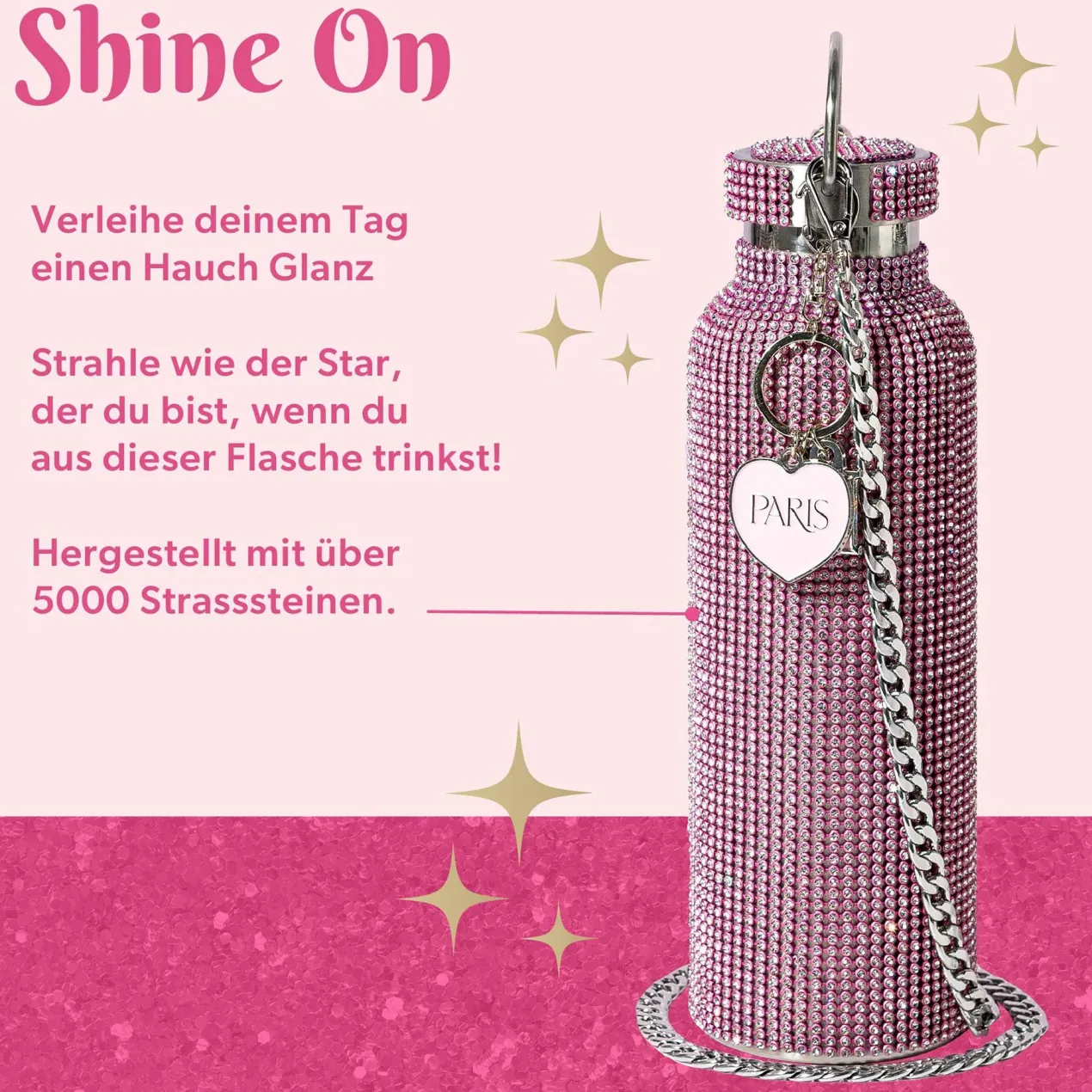 Trinkflasche Pink, 750ml