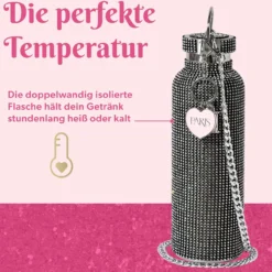 Trinkflasche Schwarz, 750ml