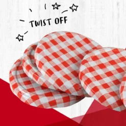 Twist-Off-Deckel Karo, 6-teilig