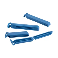 Verschlussclips Essential, blau, 4 Stück