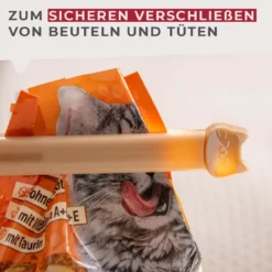 Verschluss-Clips Katze Our Pets, beige