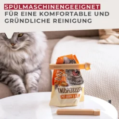 Verschluss-Clips Katze Our Pets, beige