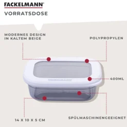 Vorratsdose Be The Move, eckig, 400ml