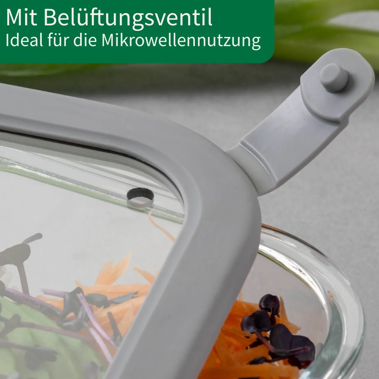 Vorratsdose Glas, eckig, 320ml